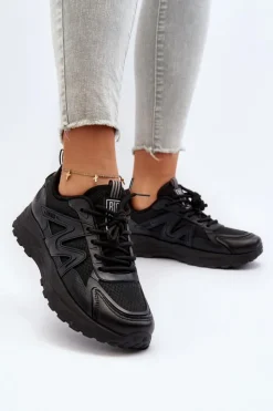 Big Star Shoes Buty Sportowe Big Star|Sneakersy Damskie*Sneakersy damskie Big Star NN274A085 Czarny