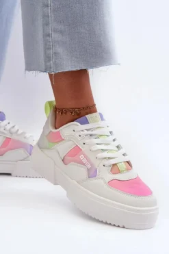 Discount Big Star Shoes Sneakersy Damskie Big Star NN274359 Memory Foam System Multikolor Wielokolorowy