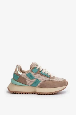 Damskie Big Star Shoes Sneakersy Damskie Big Star NN274973 Beżowe