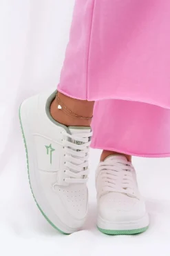 Damskie Big Star Shoes Sneakersy Damskie Big Star RR274A246 HI-POLY SYSTEM Białe