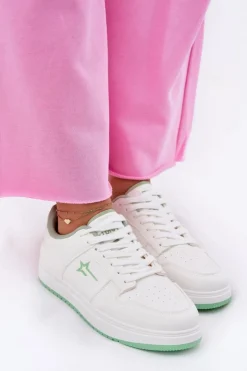 Damskie Big Star Shoes Sneakersy Damskie Big Star RR274A246 HI-POLY SYSTEM Białe