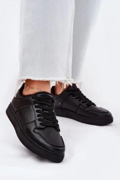 Damskie Big Star Shoes Sneakersy Damskie Big Star RR274A242 HI-POLY SYSTEM Czarne