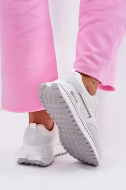 Big Star Shoes Buty Sportowe Big Star|Sneakersy Damskie*Sneakersy Damskie Big Star RR274A213 HI-POLY SYSTEM Białe Biały