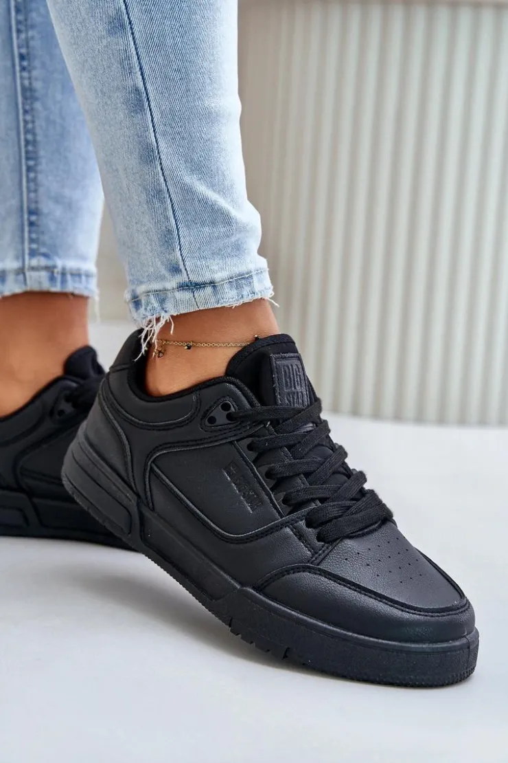 Outlet Big Star Shoes Sneakersy Damskie Big Star OO274A551 Hi-Poly System Czarne Czarny