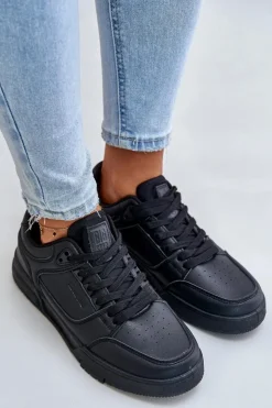 Outlet Big Star Shoes Sneakersy Damskie Big Star OO274A551 Hi-Poly System Czarne Czarny