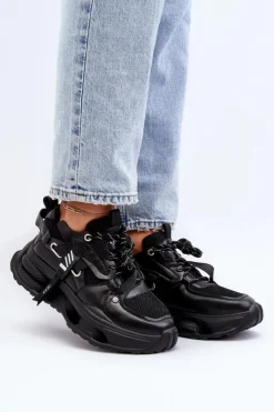 GOE Sneakersy Damskie*Sneakersy Damskie NN2N4040 Czarne Czarny
