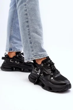 GOE Sneakersy Damskie*Sneakersy Damskie NN2N4040 Czarne Czarny