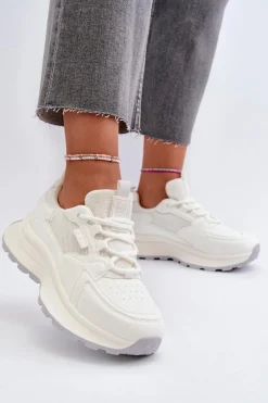 New Big Star Shoes Sneakersy Damskie HI-POLY SYSTEM Big Star NN274A107 Białe Biały