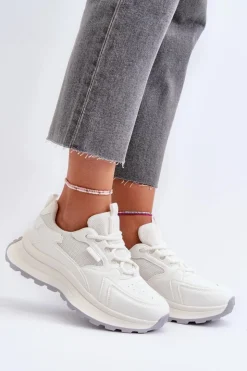 New Big Star Shoes Sneakersy Damskie HI-POLY SYSTEM Big Star NN274A107 Białe Biały