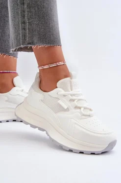 New Big Star Shoes Sneakersy Damskie HI-POLY SYSTEM Big Star NN274A107 Białe Biały