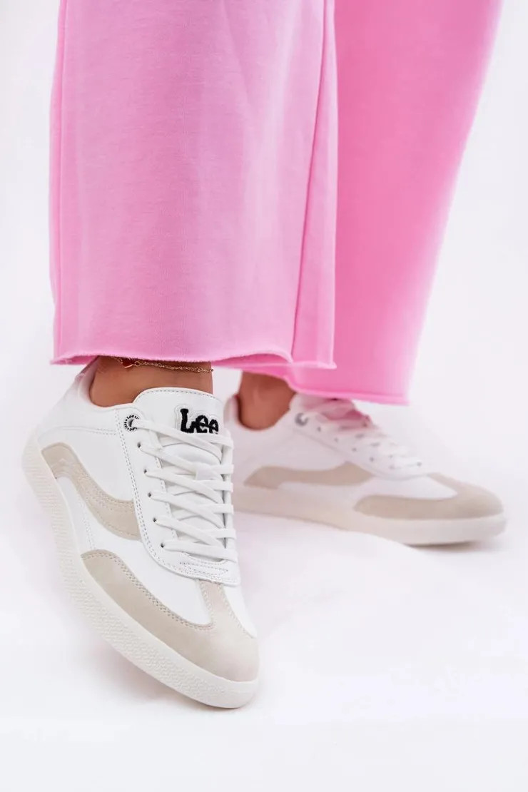 Lee Sneakersy Damskie*Sneakersy Damskie LIAN WOMEN LOW 50251005.1FG Białe Biały