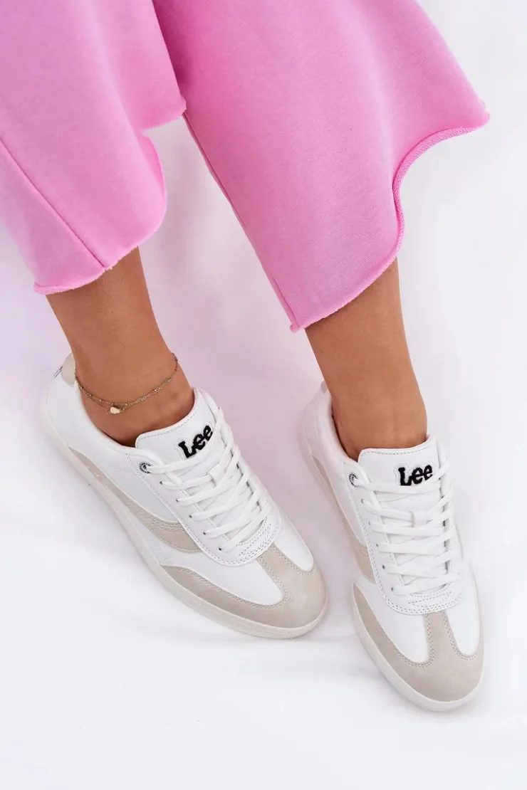 Lee Sneakersy Damskie*Sneakersy Damskie LIAN WOMEN LOW 50251005.1FG Białe Biały