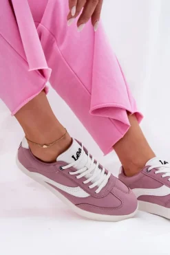 Best Lee Sneakersy Damskie LIAN WOMEN LOW 50251005.72G Fioletowe Fioletowy