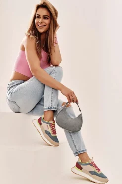 Damskie Big Star Shoes Sneakersy Damskie Memory Foam System Big Star NN274692 Multikolor