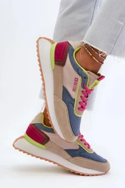 Damskie Big Star Shoes Sneakersy Damskie Memory Foam System Big Star NN274692 Multikolor