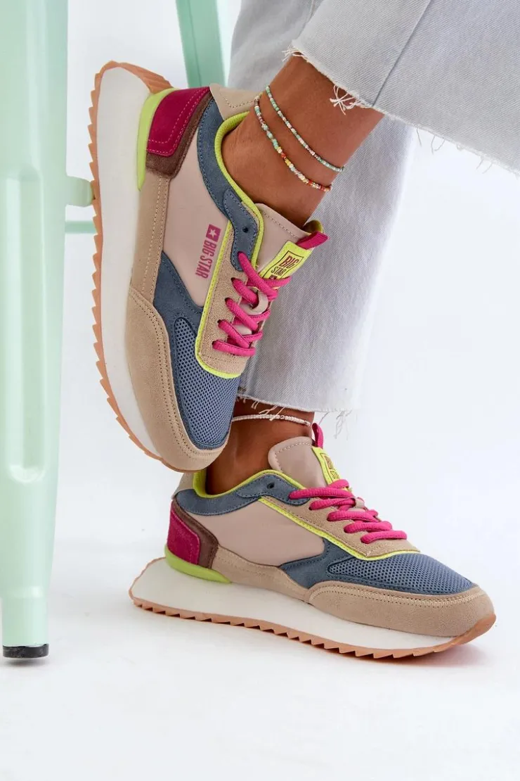 Damskie Big Star Shoes Sneakersy Damskie Memory Foam System Big Star NN274692 Multikolor