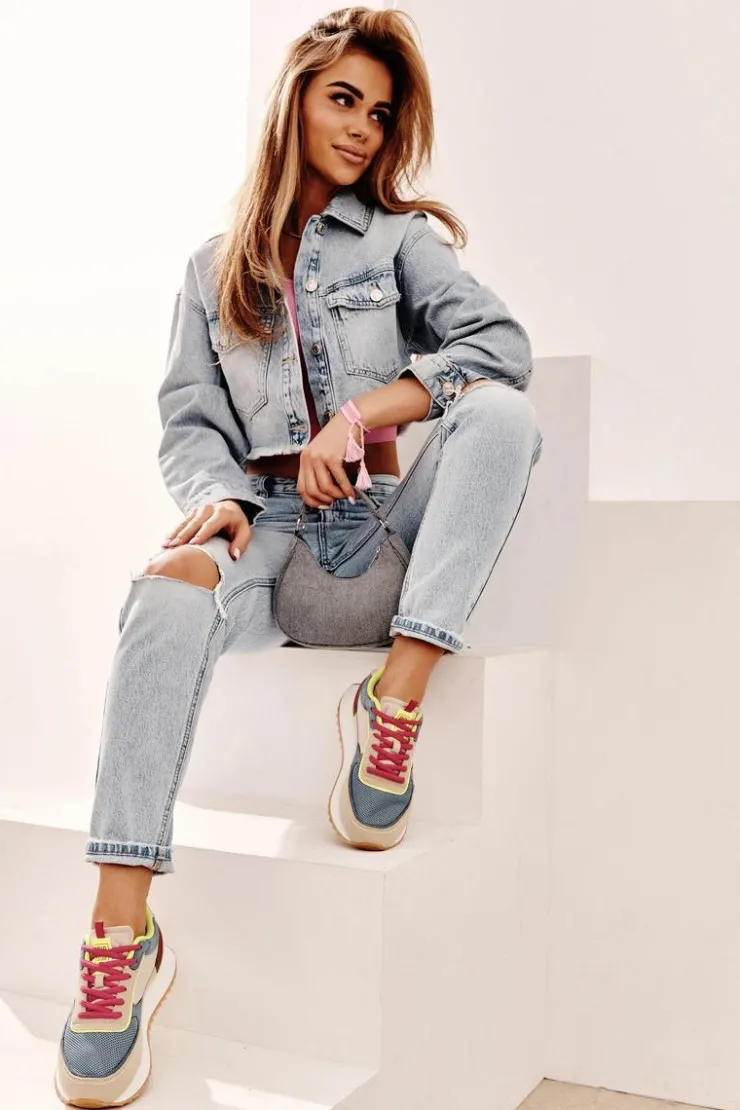 Damskie Big Star Shoes Sneakersy Damskie Memory Foam System Big Star NN274692 Multikolor