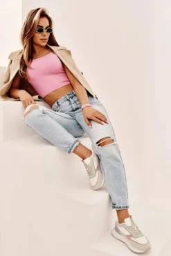 Big Star Shoes Buty Sportowe Na Platformie|Buty Sportowe Big Star*Sneakersy Damskie Memory Foam System Big Star NN274690 Białe