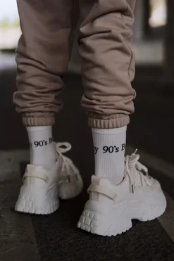 Clearance Boto Sneakersy Damskie Na Masywnej Podeszwie Jasnobeżowe Nevela Beżowy