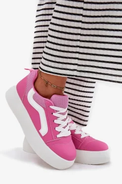 Boto Buty Sportowe Na Platformie|Sneakersy Damskie*Sneakersy Damskie Na Platformie Fuksja Tellnira Różowy