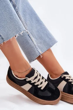 Boto Buty Sportowe Na Platformie|Sneakersy Damskie*Sneakersy Damskie Na Platformie Czarne Dovina