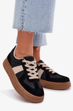 Boto Buty Sportowe Na Platformie|Sneakersy Damskie*Sneakersy Damskie Na Platformie Czarne Dovina