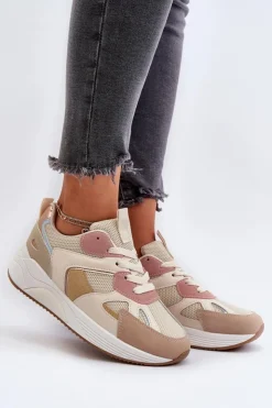 Boto Sneakersy Damskie*Sneakersy Damskie Na Platformie Multikolor Lenivia