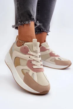 Boto Sneakersy Damskie*Sneakersy Damskie Na Platformie Multikolor Lenivia