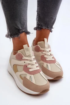 Boto Sneakersy Damskie*Sneakersy Damskie Na Platformie Multikolor Lenivia