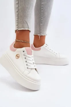 Boto Buty Sportowe Na Platformie|Sneakersy Damskie*Sneakersy Damskie Na Platformie Białe Eshen
