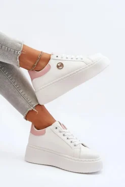 Boto Buty Sportowe Na Platformie|Sneakersy Damskie*Sneakersy Damskie Na Platformie Białe Eshen