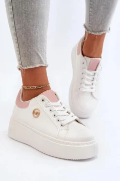 Boto Buty Sportowe Na Platformie|Sneakersy Damskie*Sneakersy Damskie Na Platformie Białe Eshen