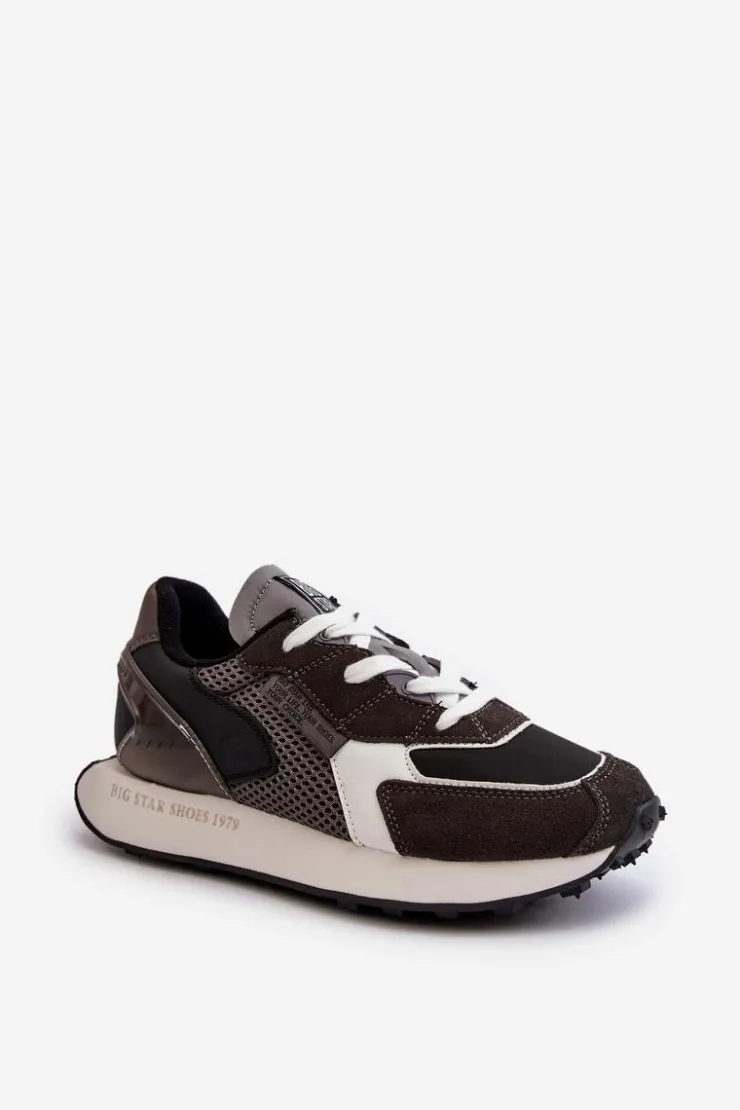 Best Big Star Shoes Sneakersy Damskie Na Platformie Memory Foam System Big Star NN274683 Czarne