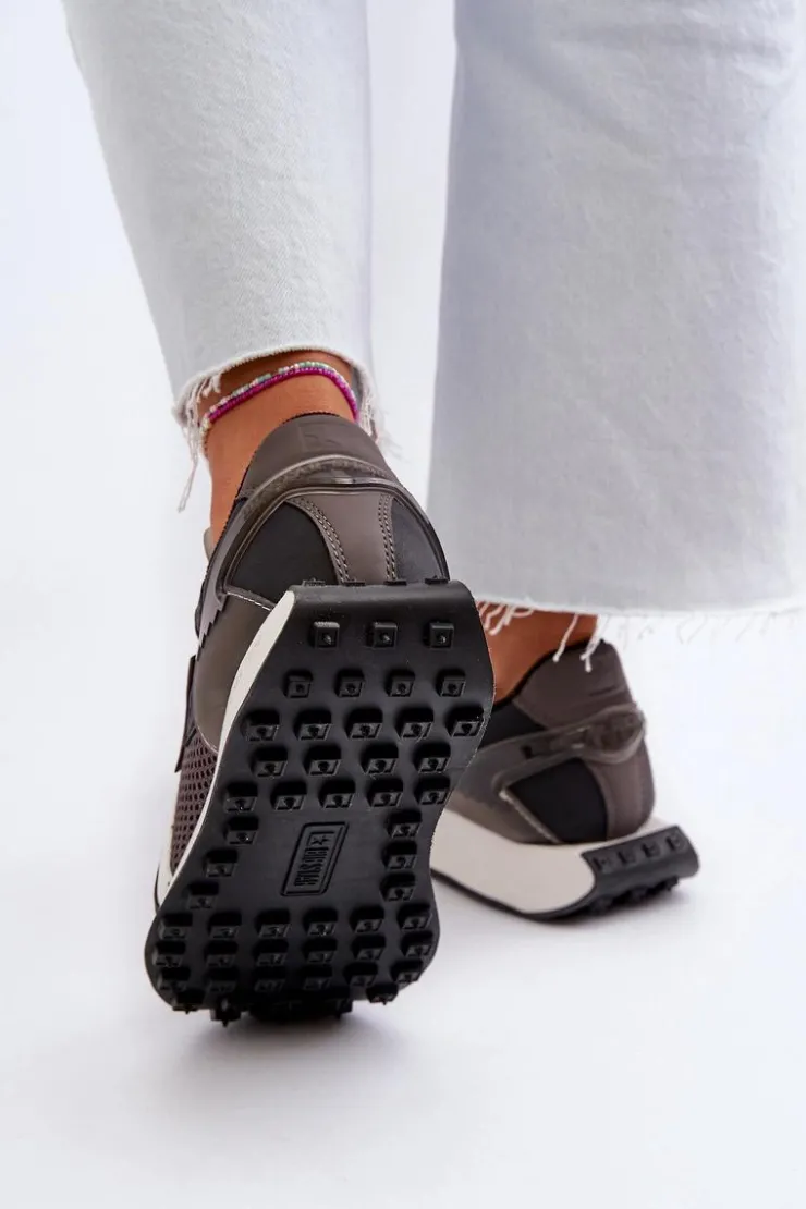 Best Big Star Shoes Sneakersy Damskie Na Platformie Memory Foam System Big Star NN274683 Czarne