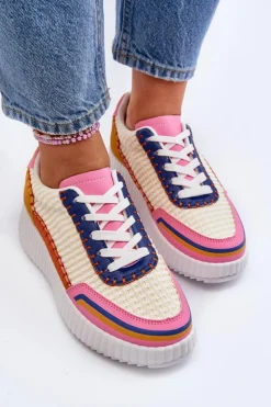 New Boto Sneakersy Damskie Na Platformie Multikolor Redala