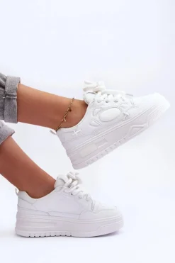 Boto Buty Sportowe Na Platformie|Sneakersy Damskie*Sneakersy Damskie Na Platformie Białe Finos