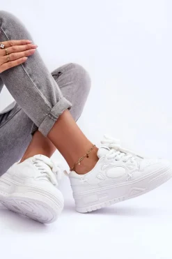 Boto Buty Sportowe Na Platformie|Sneakersy Damskie*Sneakersy Damskie Na Platformie Białe Finos