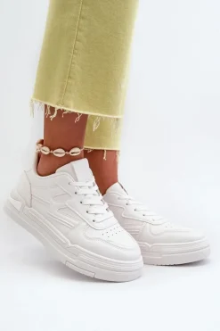 Boto Buty Sportowe Na Platformie|Sneakersy Damskie*Sneakersy Damskie Na Platformie Z Eko Skóry Białe Lynnette Biały
