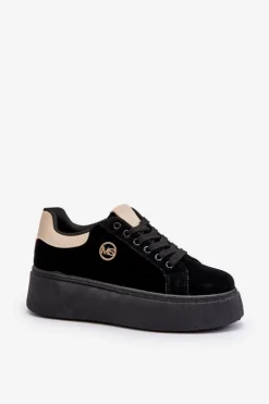 Discount Boto Sneakersy Damskie Na Platformie Czarne Eshen