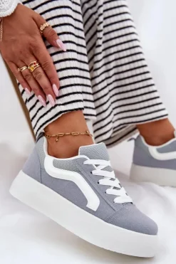 Boto Buty Sportowe Na Platformie|Sneakersy Damskie*Sneakersy Damskie Na Platformie e Tellnira Niebieski