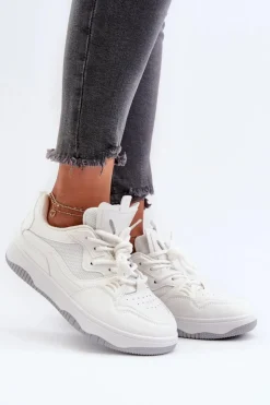 Damskie Boto Sneakersy Damskie Na Platformie Białe Etnaria