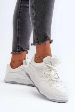 Damskie Boto Sneakersy Damskie Na Platformie Białe Etnaria