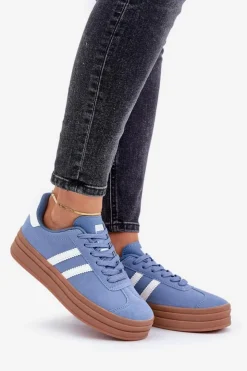 Boto Buty Sportowe Na Platformie|Sneakersy Damskie*Sneakersy Damskie Na Platformie e Egelia Niebieski