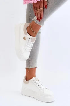 Boto Buty Sportowe Na Platformie|Sneakersy Damskie*Sneakersy Damskie Na Platformie Białe Eshen
