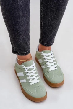 Boto Sneakersy Damskie*Sneakersy Damskie Niskie Zielone Ennorwen