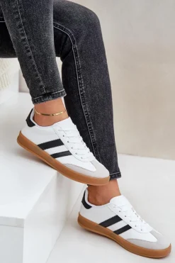 Boto Sneakersy Damskie*Sneakersy Damskie Niskie Białe Ennorwen