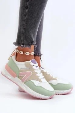 Outlet Boto Sneakersy Damskie Z Eko Skóry Multikolor Vinelli Wielokolorowy