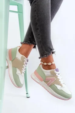 Outlet Boto Sneakersy Damskie Z Eko Skóry Multikolor Vinelli Wielokolorowy