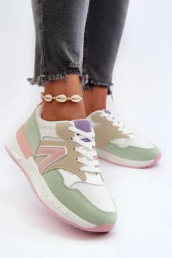 Outlet Boto Sneakersy Damskie Z Eko Skóry Multikolor Vinelli Wielokolorowy