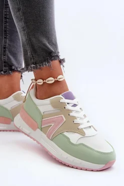 Outlet Boto Sneakersy Damskie Z Eko Skóry Multikolor Vinelli Wielokolorowy